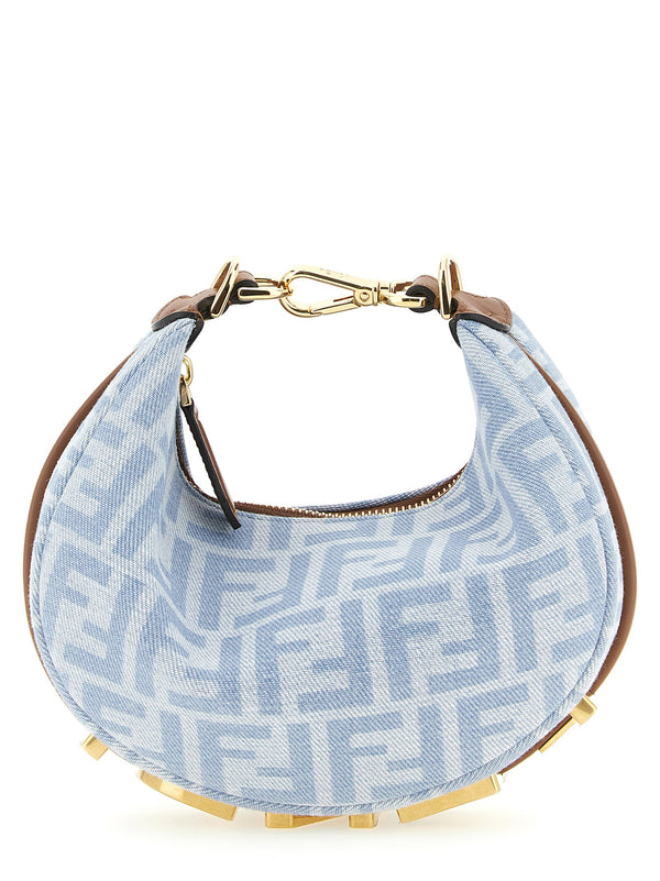 Fendi | Blue Cotton Handbag