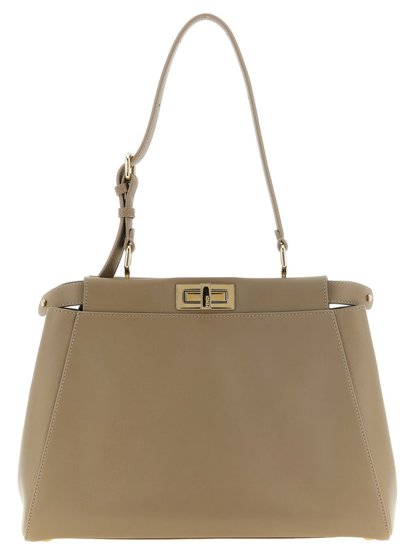 Fendi | Gray Calfskin Shoulder Bag