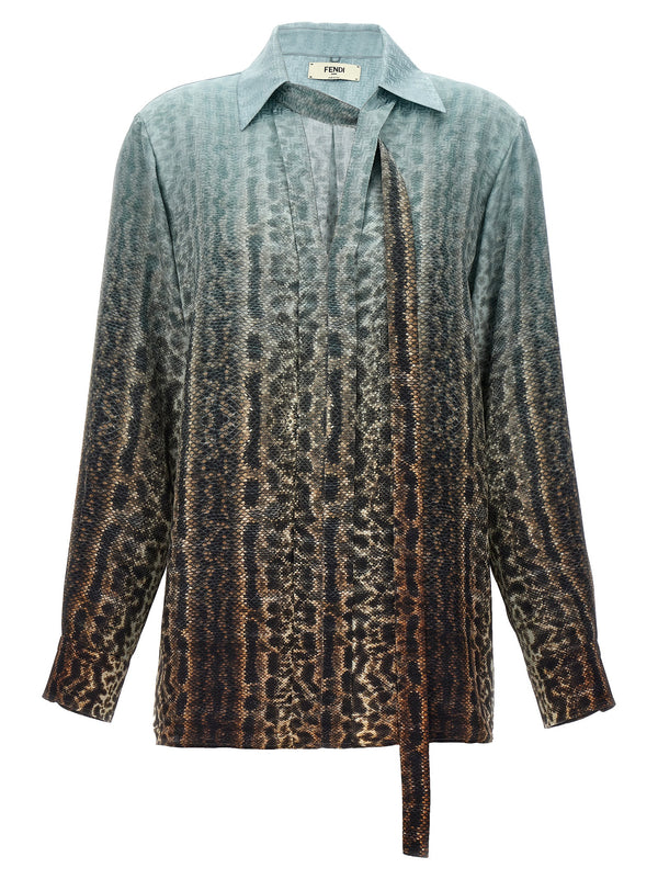 Fendi | Multicolor Silk Blouse