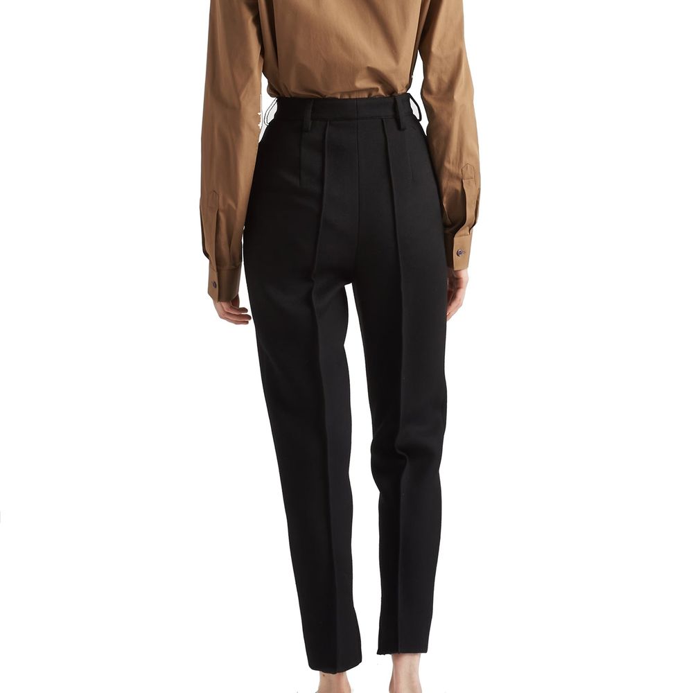 Prada | Black Virgin Wool Dress Pants