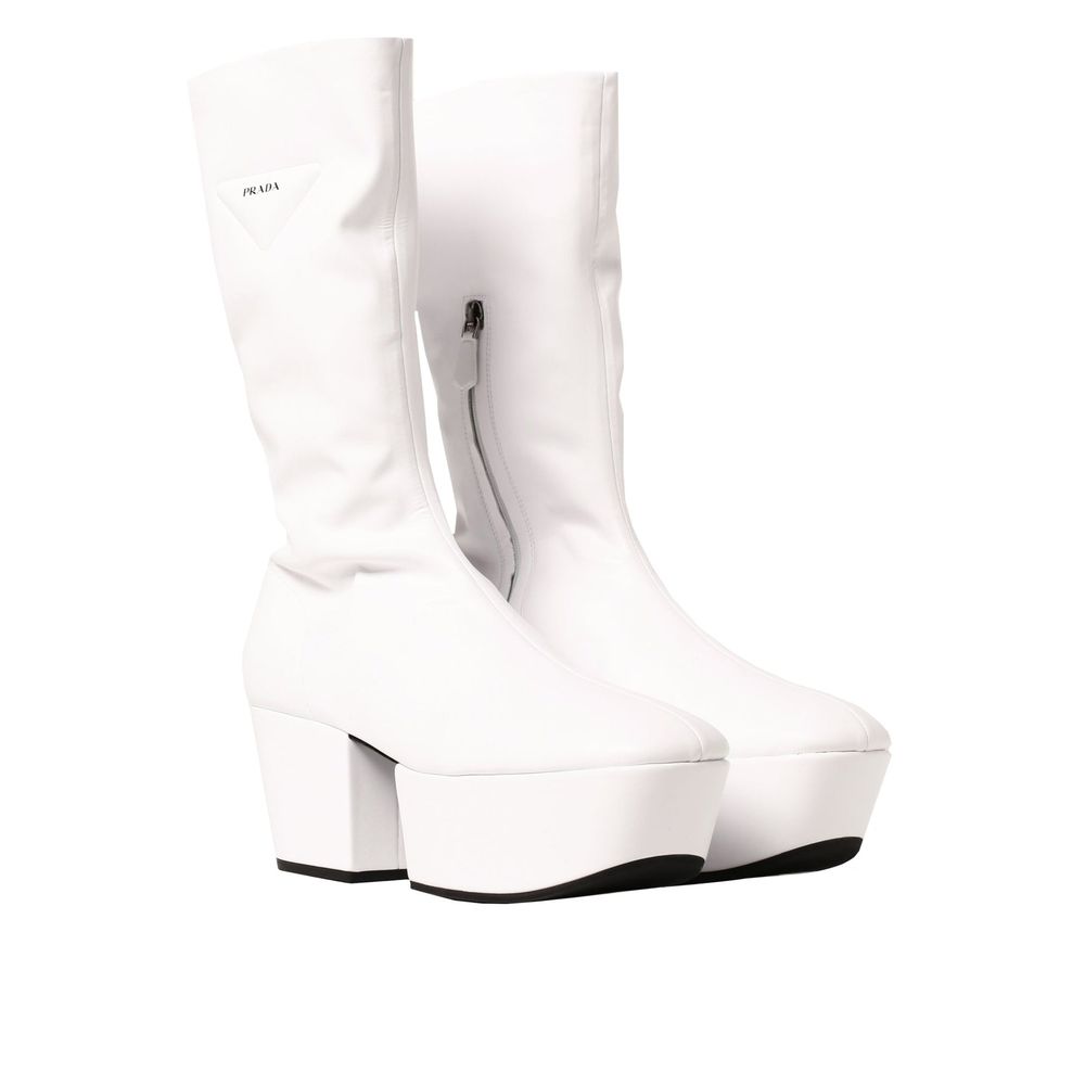 Prada | White Polyethylene Boots