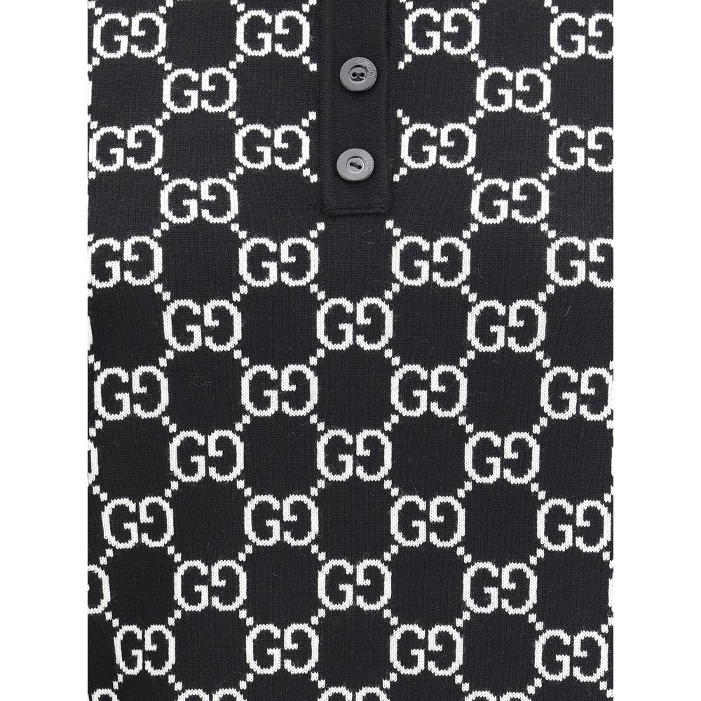 Gucci | Black Wool Oves Aries Dress Shirt