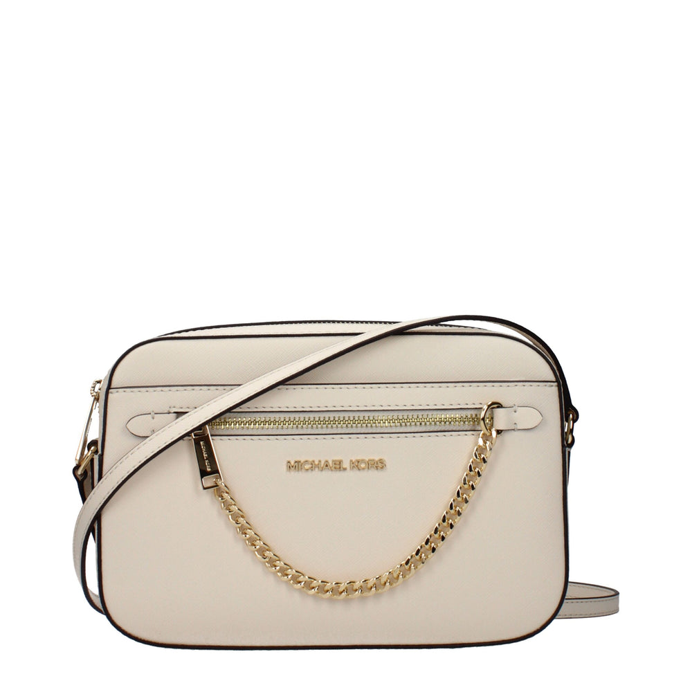 Michael Kors | Beige Leather Crossbody Bag