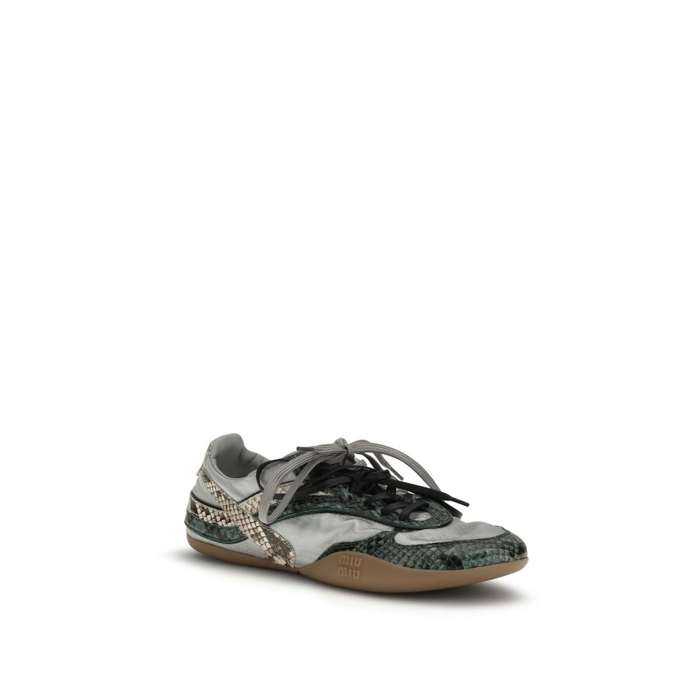 Miu Miu | Gray Other Fibres Athletic Sneakers