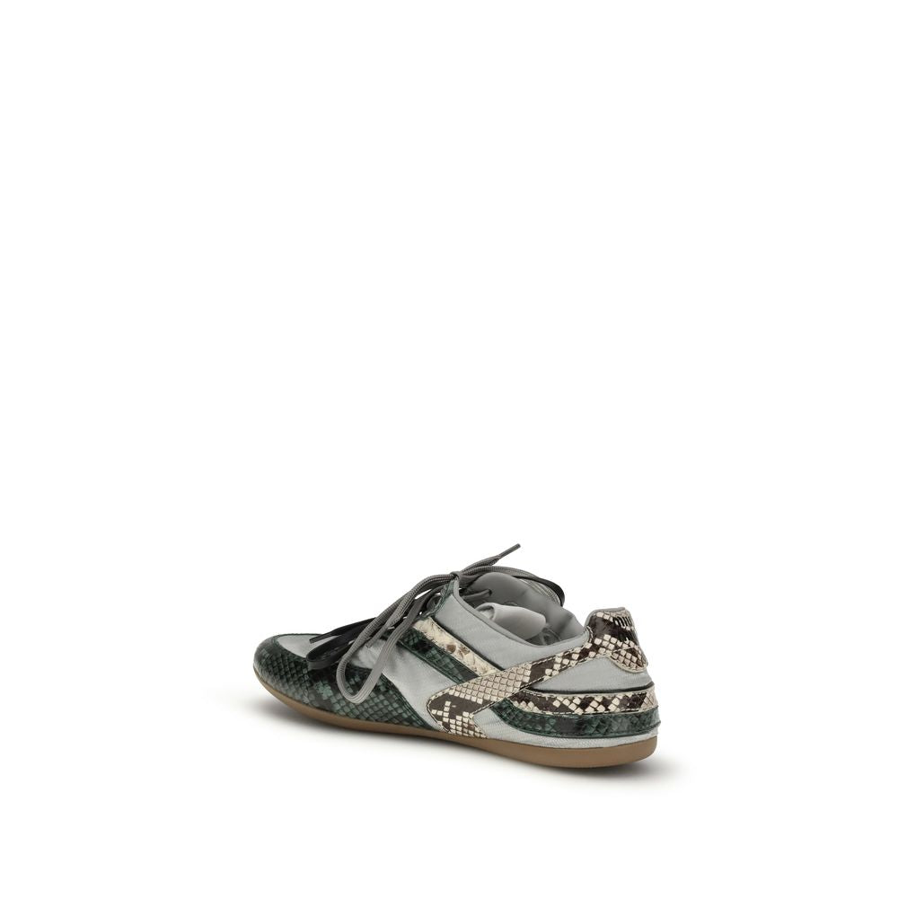 Miu Miu | Gray Other Fibres Athletic Sneakers