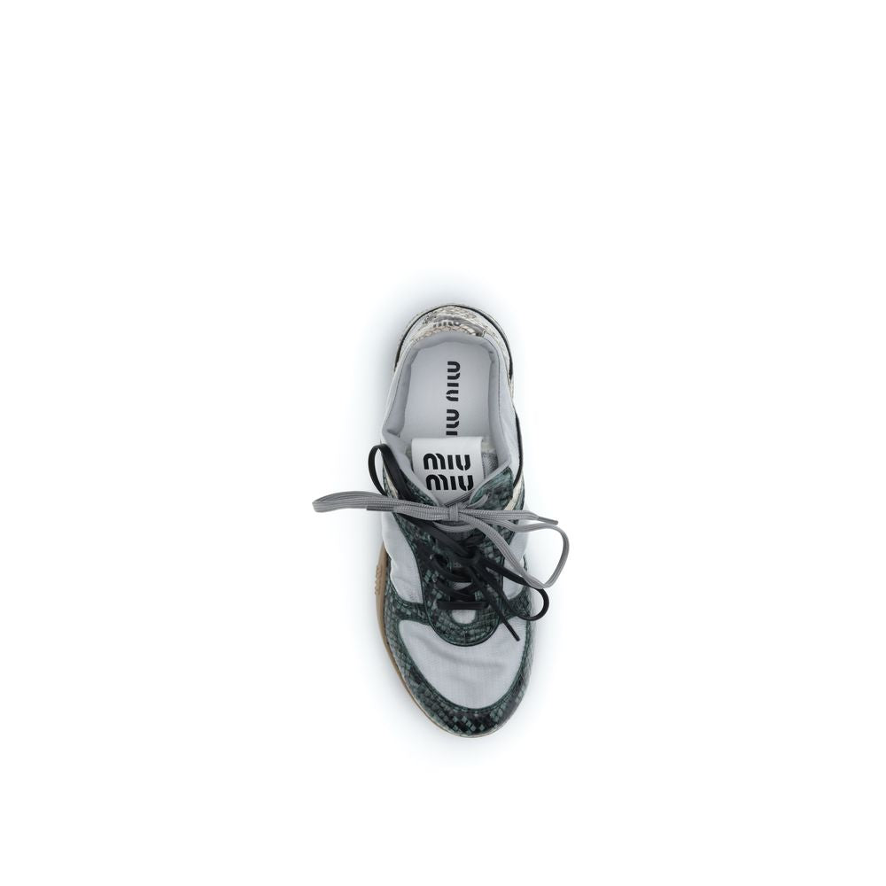 Miu Miu | Gray Other Fibres Athletic Sneakers