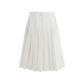 Prada | White Cotton Long Skirt