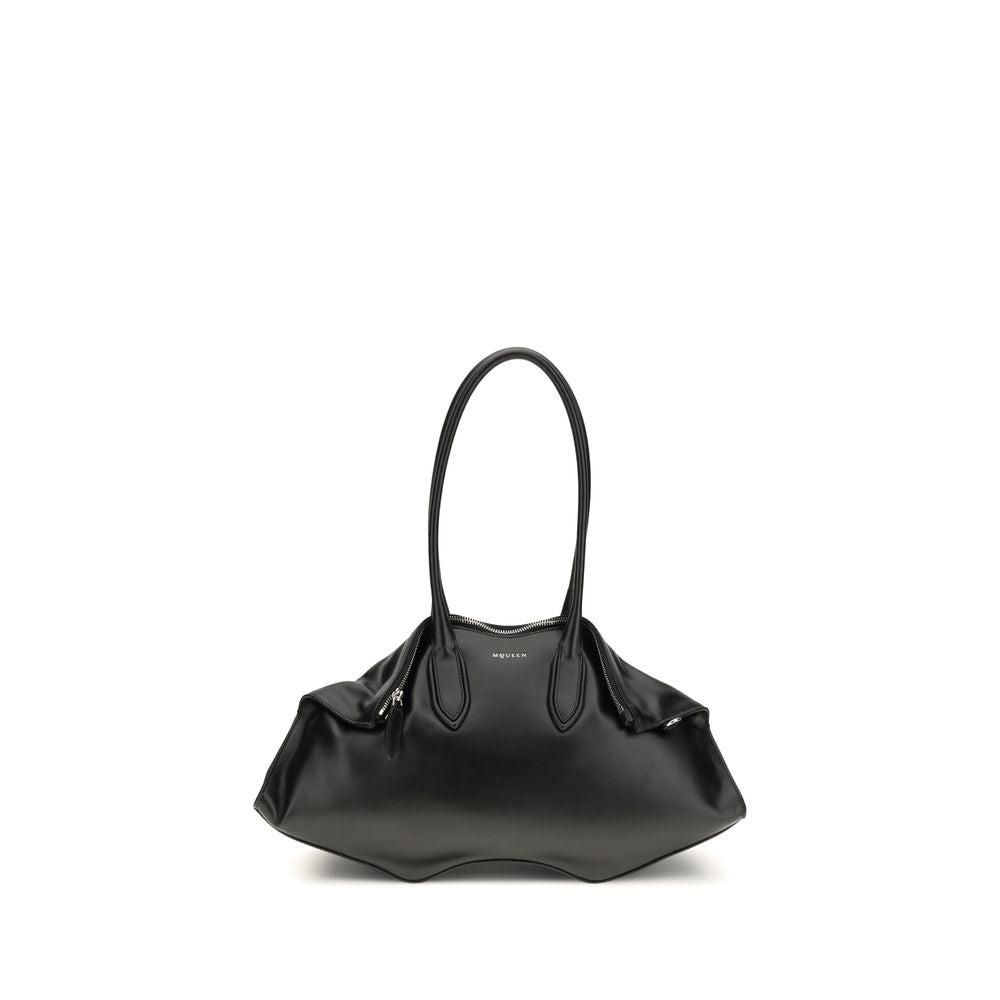 Alexander McQueen | Black Calf Leather Bos Taurus Shoulder Bag