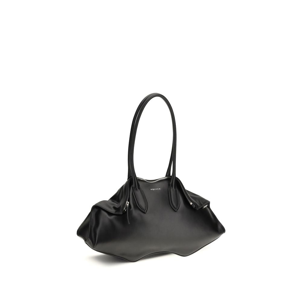 Alexander McQueen | Black Calf Leather Bos Taurus Shoulder Bag