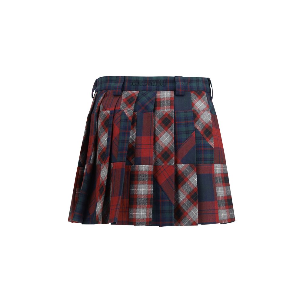 Miu Miu | Multicolor Wool Mini Skirt