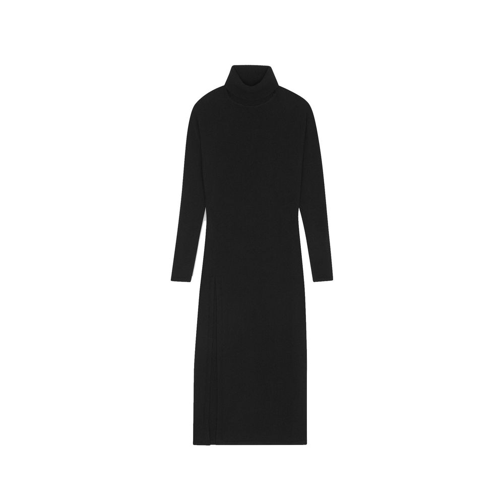 Saint Laurent | Black Cashmere Casual Dress