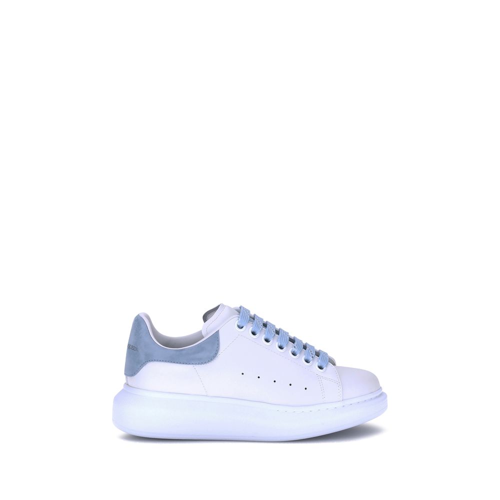 Alexander McQueen | Blue Calf Leather Bos Taurus Platform Sneakers