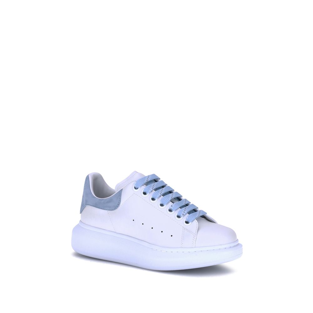 Alexander McQueen | Blue Calf Leather Bos Taurus Platform Sneakers