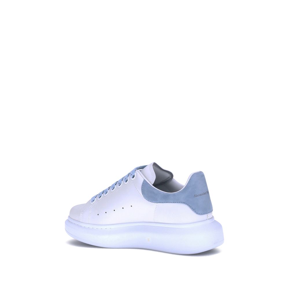 Alexander McQueen | Blue Calf Leather Bos Taurus Platform Sneakers