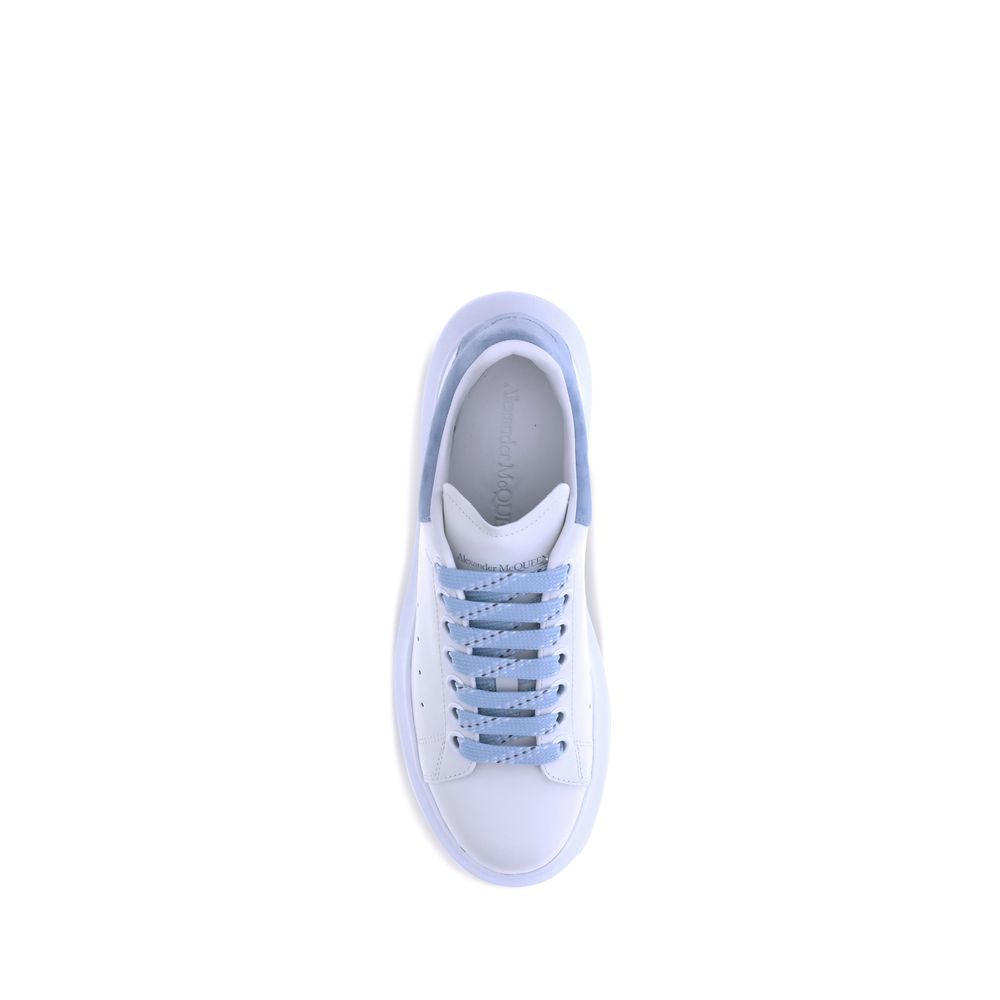 Alexander McQueen | Blue Calf Leather Bos Taurus Platform Sneakers