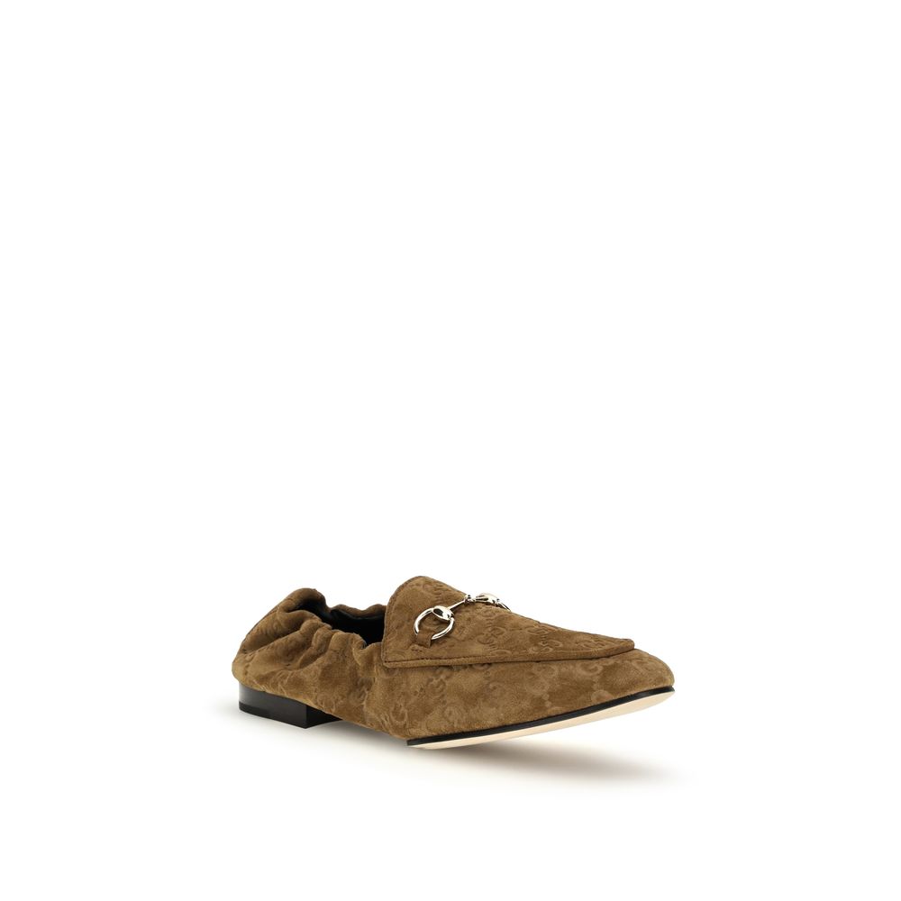 Gucci | Brown Calf Leather Bos Taurus Slip-On Loafers