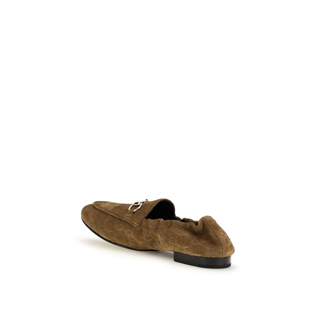 Gucci | Brown Calf Leather Bos Taurus Slip-On Loafers