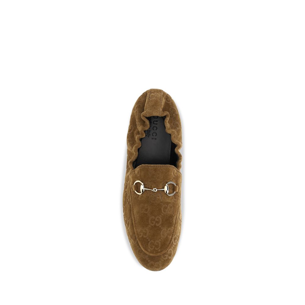Gucci | Brown Calf Leather Bos Taurus Slip-On Loafers