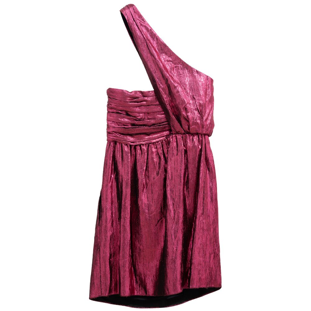 Saint Laurent | Fuchsia Viscose Short Dress