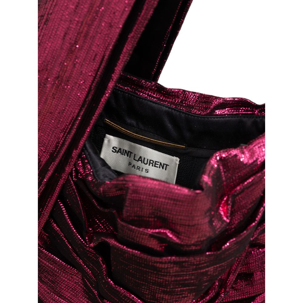 Saint Laurent | Fuchsia Viscose Short Dress