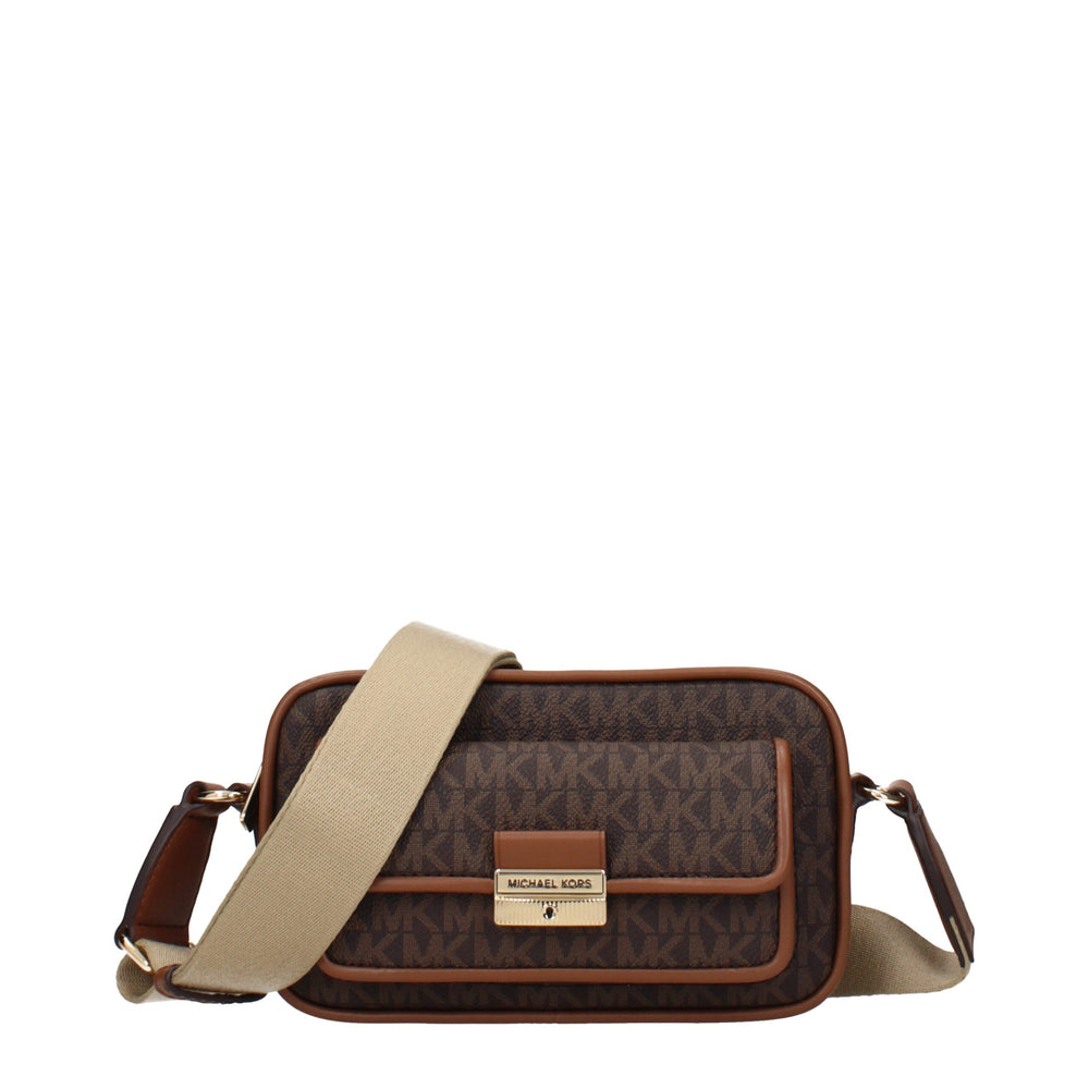 Michael Kors | Brown Fabric Crossbody Bag