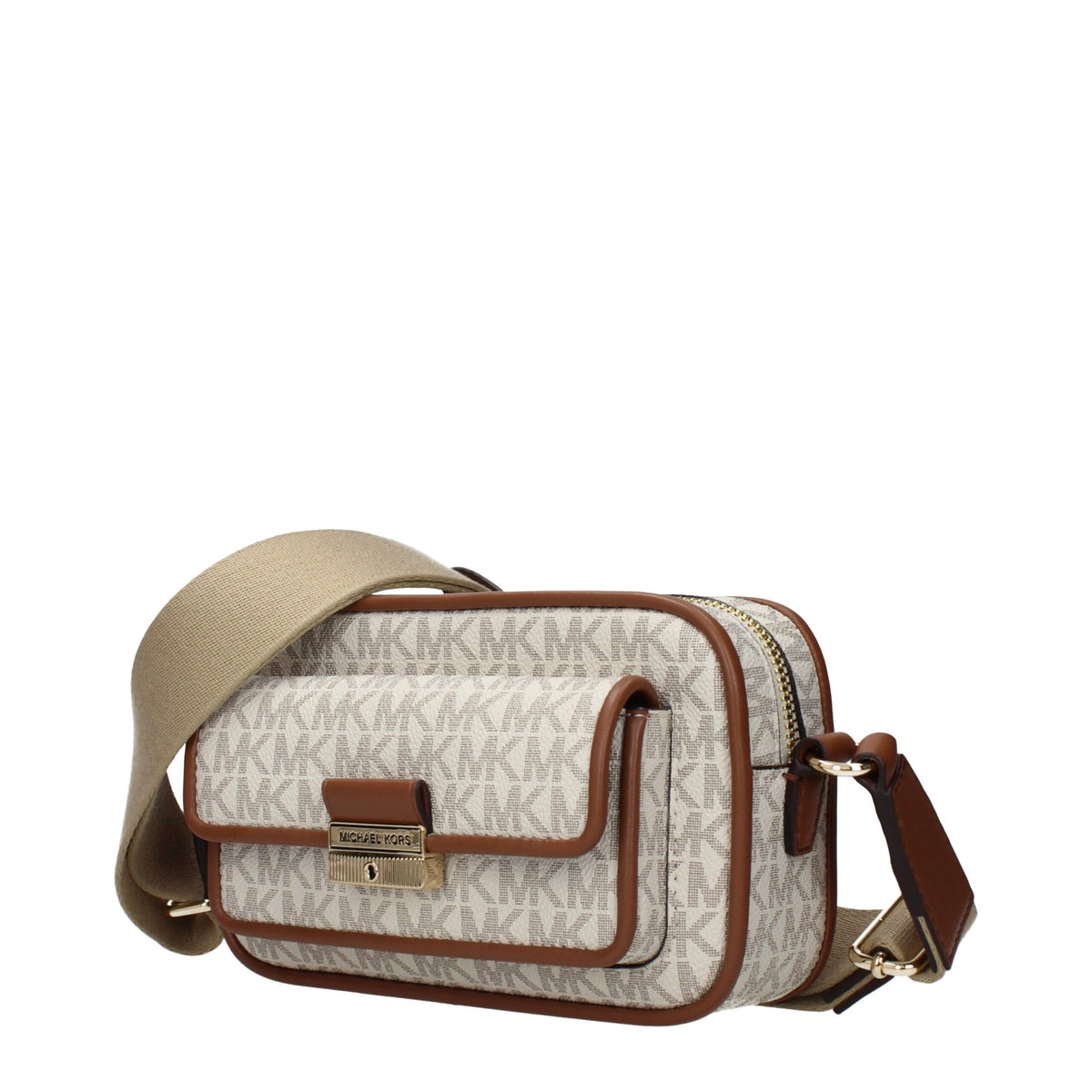 Michael Kors | Beige Fabric Crossbody Bag