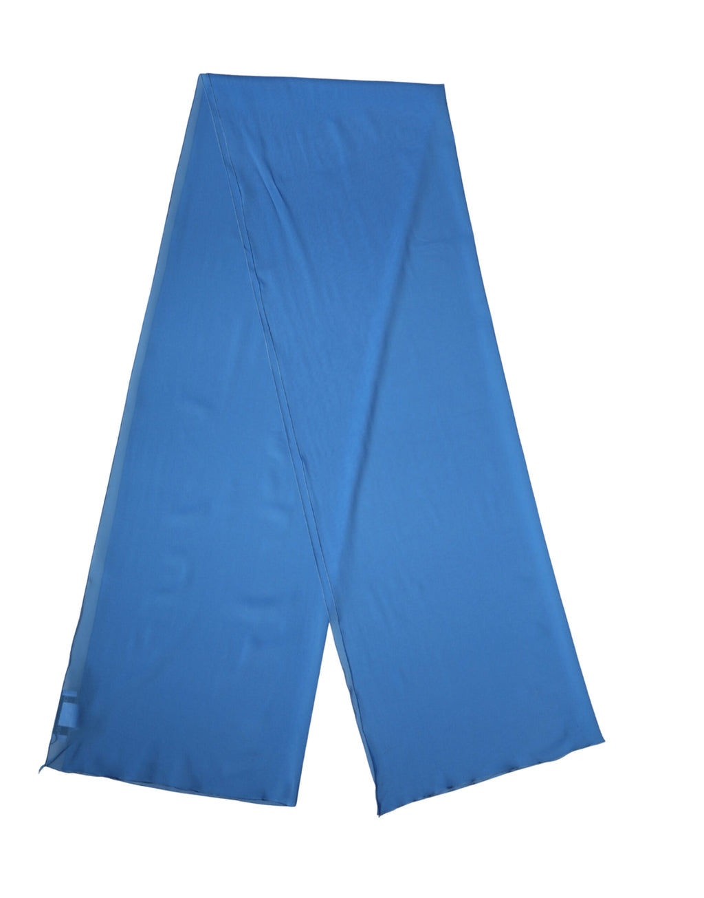 Dolce & Gabbana | Blue Silk Neck Wrap Shawl Stole 200cm x 64cm Scarf
