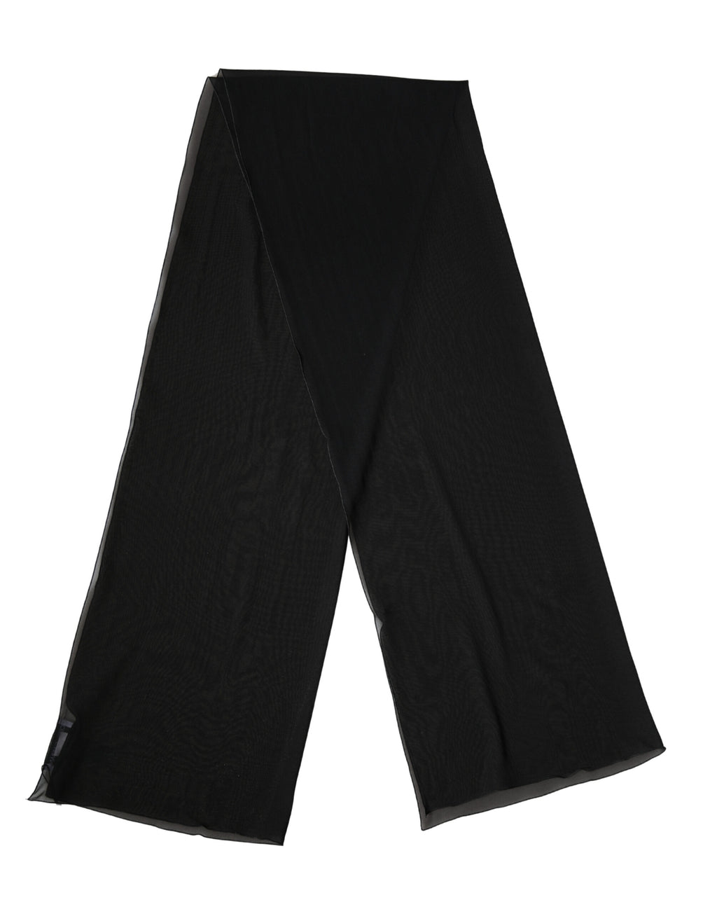 Dolce & Gabbana | Black Silk Neck Wrap Shawl Stole 200cm x 64cm  Scarf