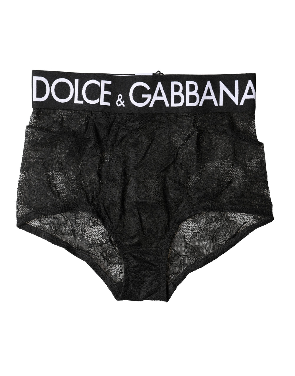 Dolce & Gabbana | Black Logo Girdle High Waist Panty Underwear