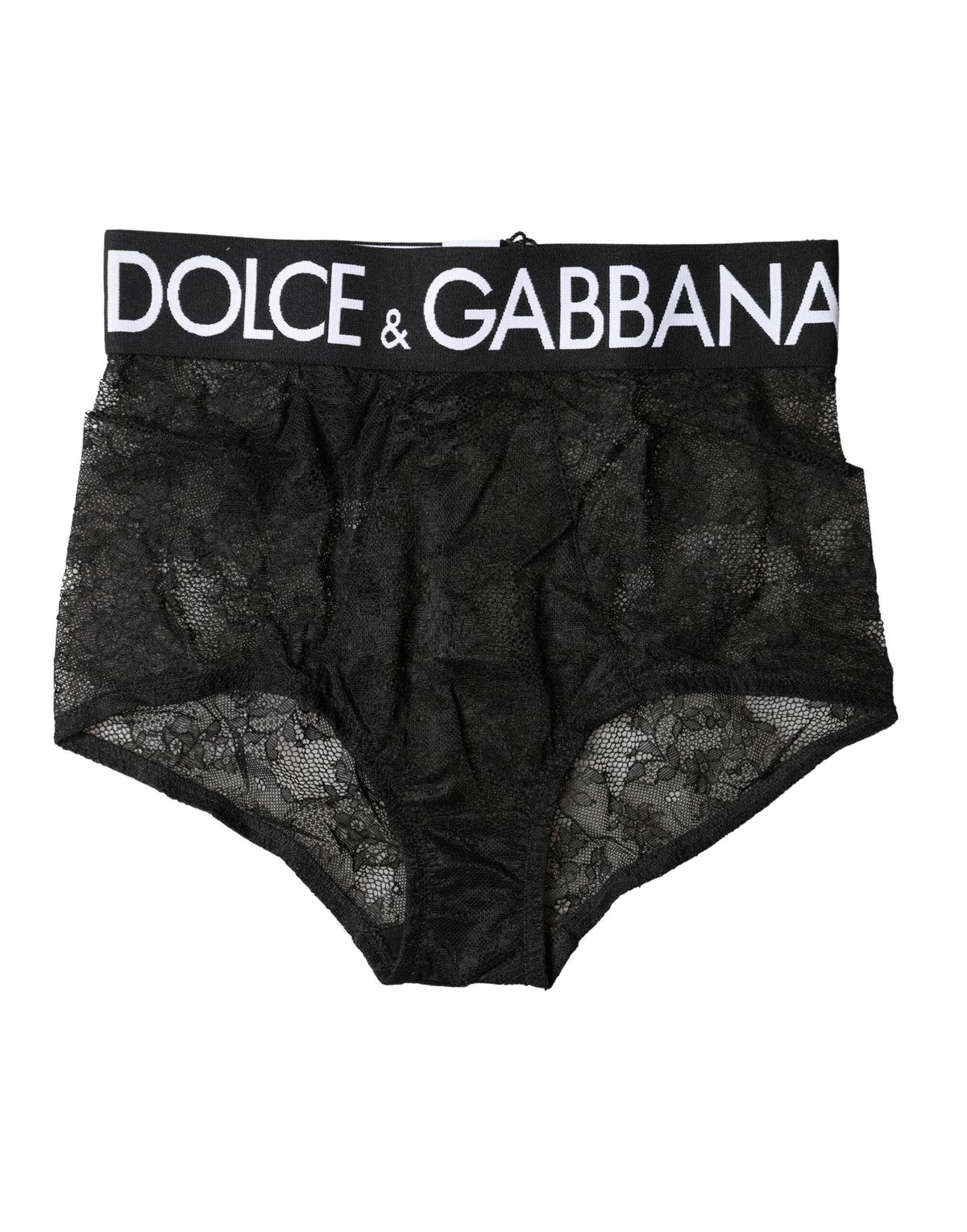 Dolce & Gabbana | Black Logo Girdle High Waist Panty Underwear