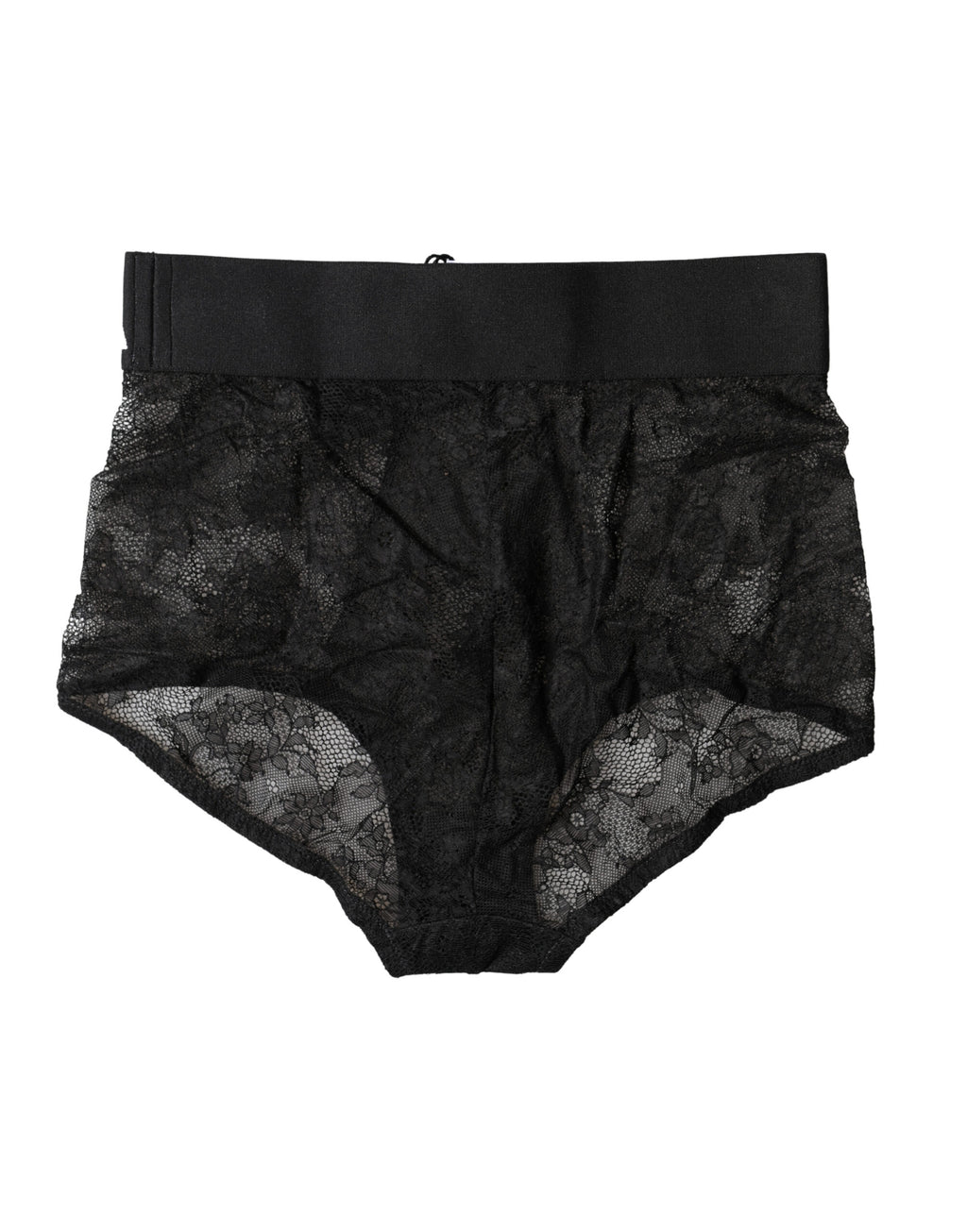 Dolce & Gabbana | Black Logo Girdle High Waist Panty Underwear