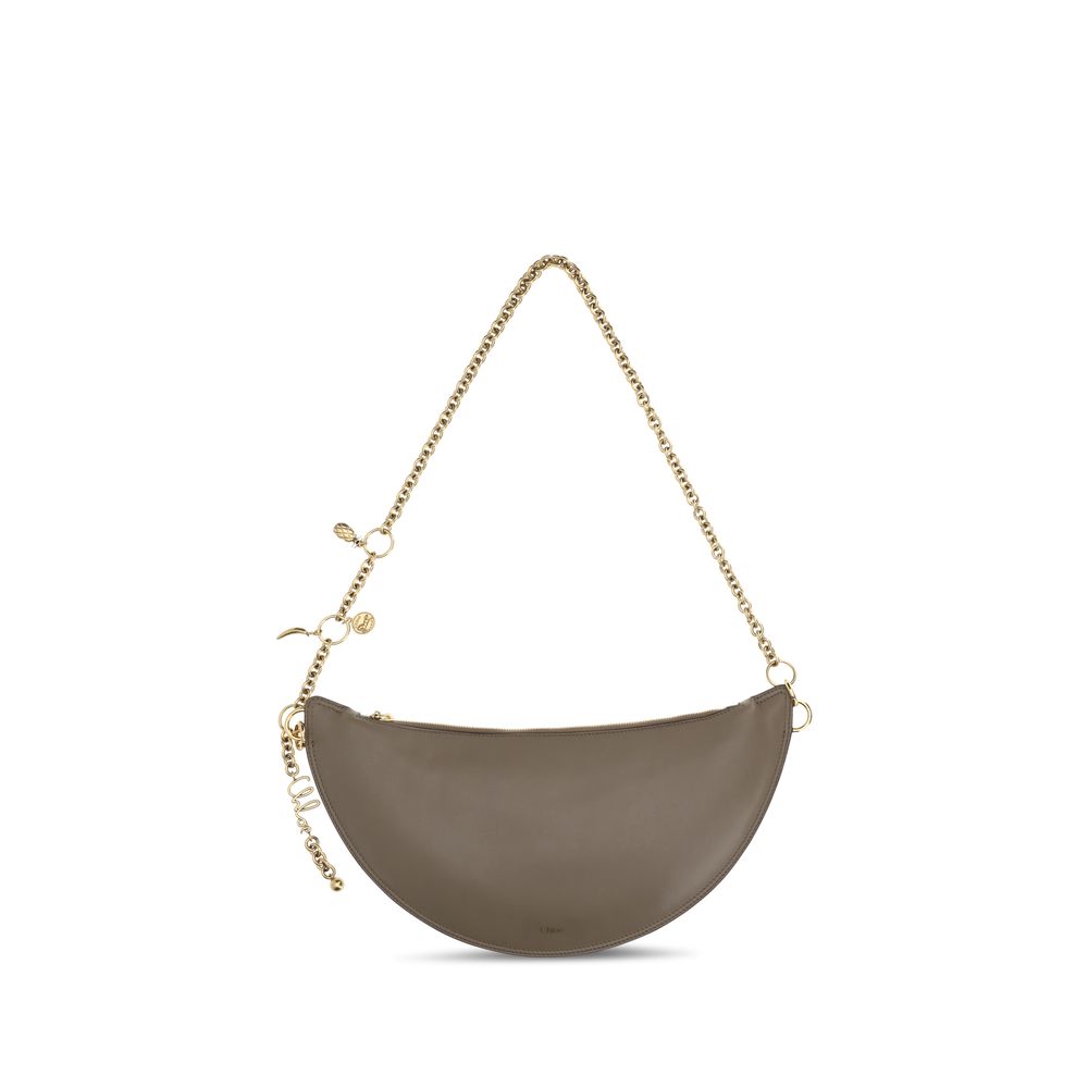Chloé | Gray Calf Leather Bos Taurus Shoulder Bag