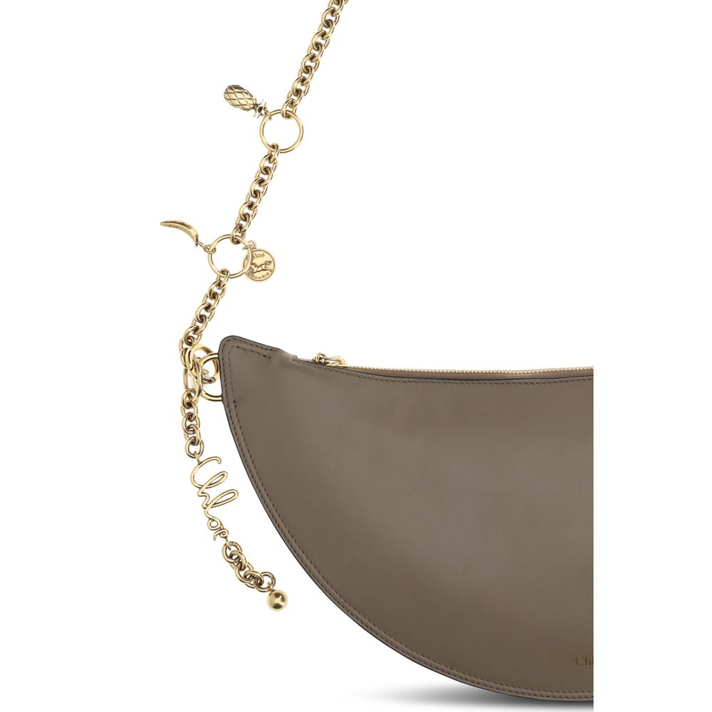 Chloé | Gray Calf Leather Bos Taurus Shoulder Bag