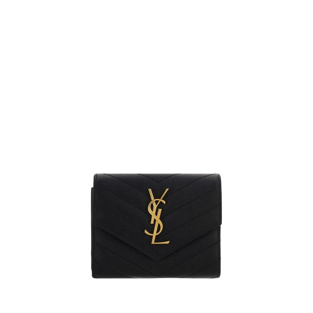Saint Laurent | Black Calf Leather Bos Taurus Wallet