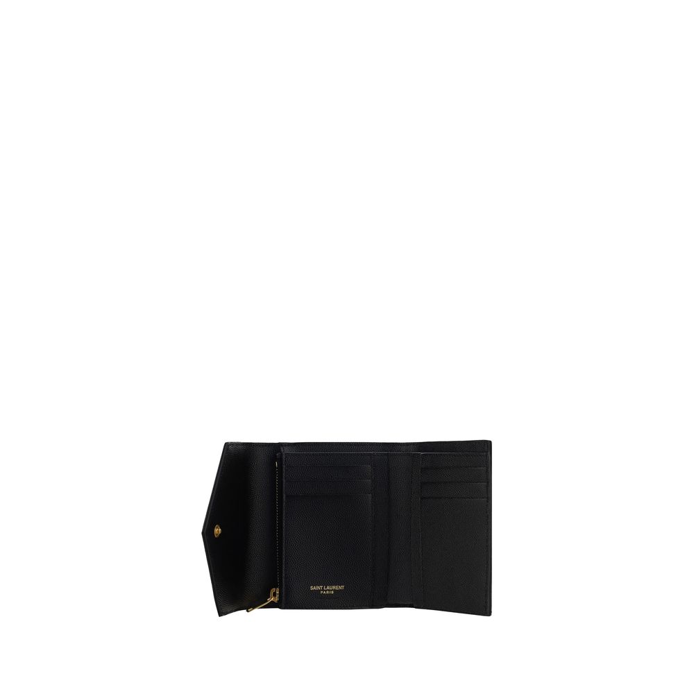 Saint Laurent | Black Calf Leather Bos Taurus Wallet