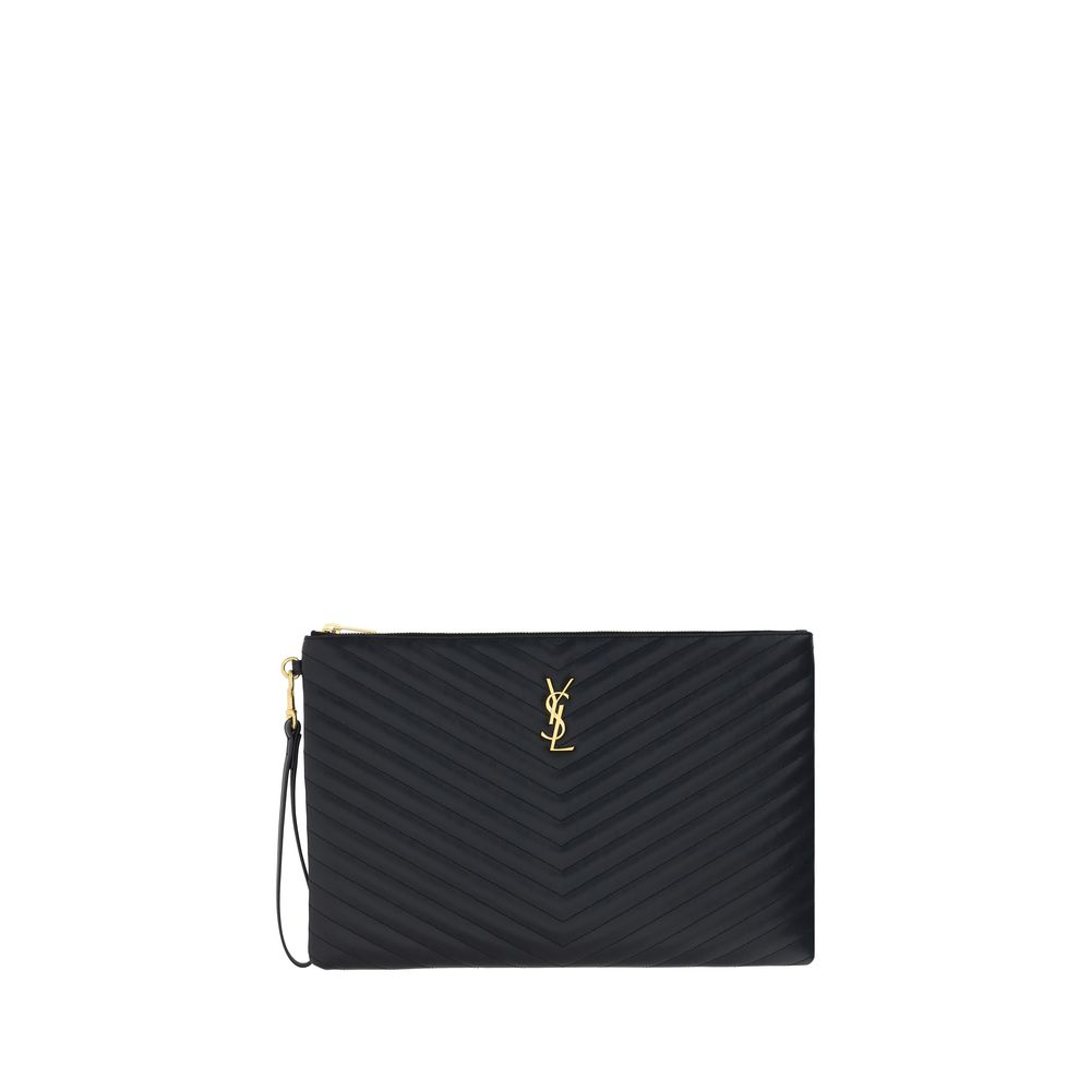 Saint Laurent | Black Calf Leather Bos Taurus Accessories