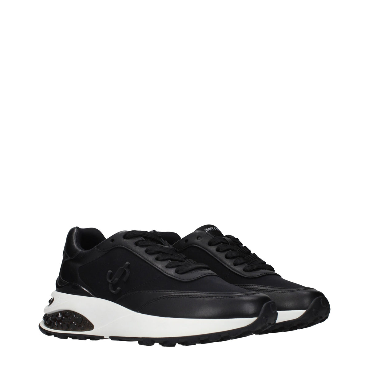 Jimmy Choo | Black Fabric Athletic Sneakers