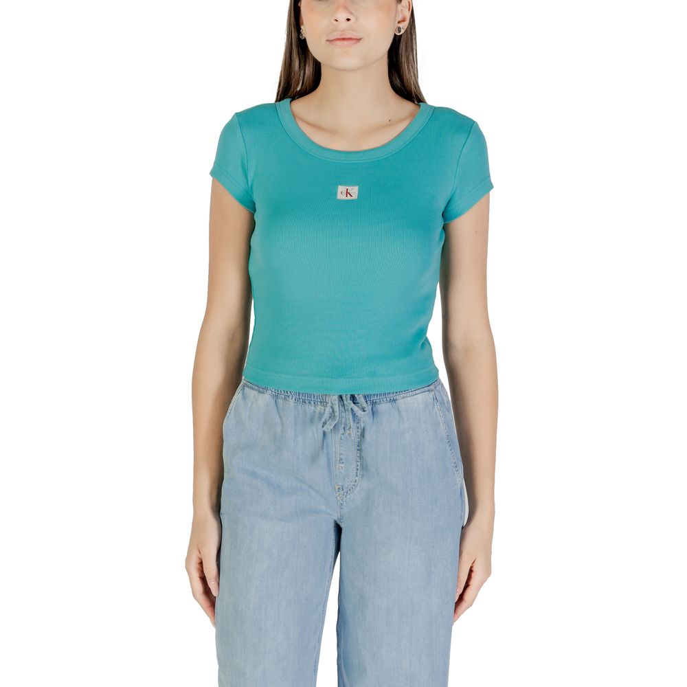 Calvin Klein Jeans | Blue Cotton T-Shirt