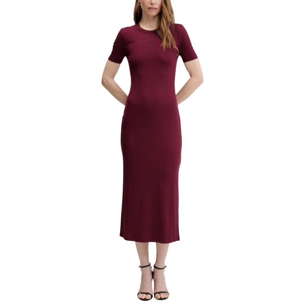 Calvin Klein Jeans | Bordeaux Modal Long Dress