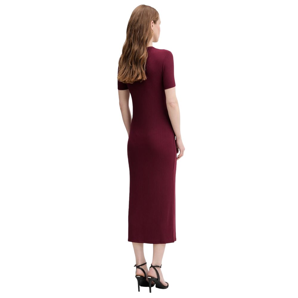 Calvin Klein Jeans | Bordeaux Modal Long Dress