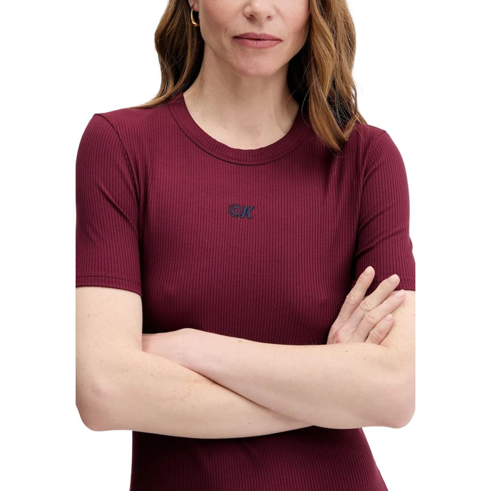 Calvin Klein Jeans | Bordeaux Modal Long Dress