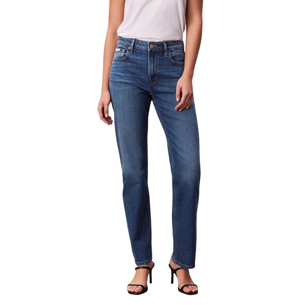 Calvin Klein Jeans | Blue Cotton Mom Jeans