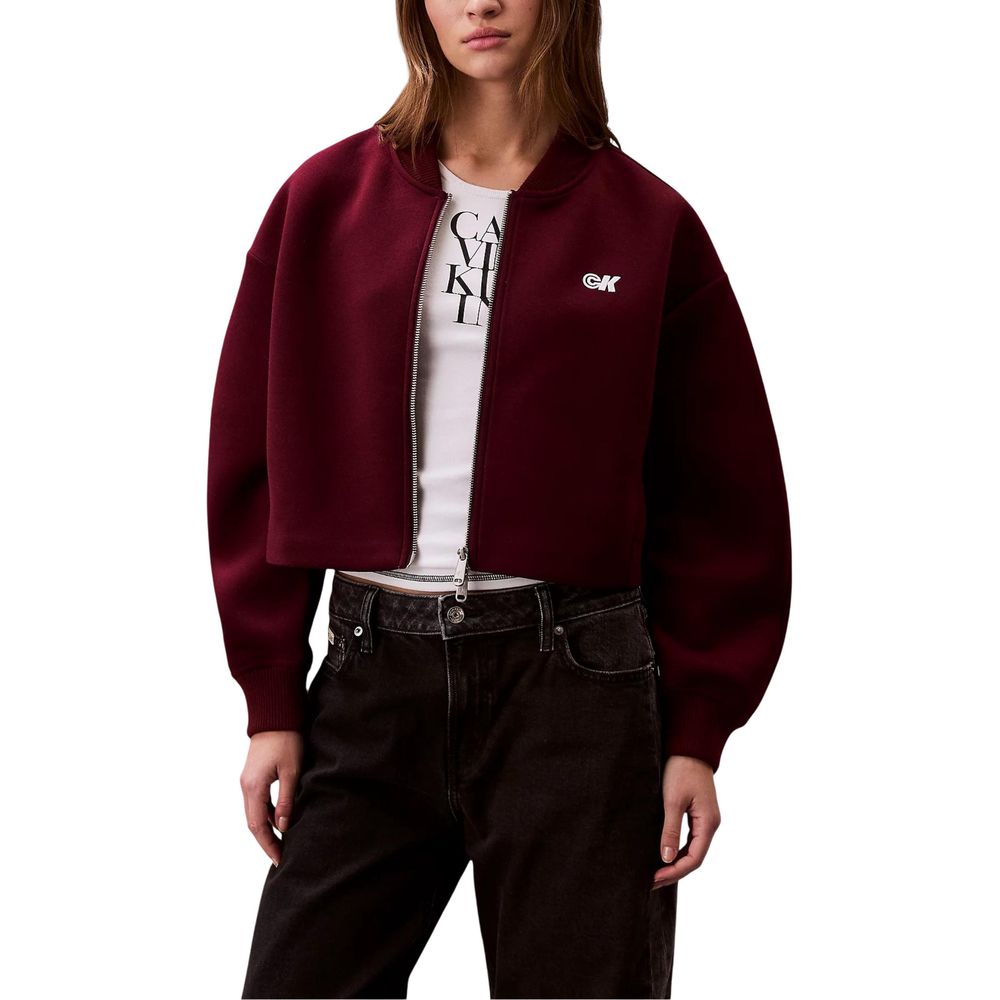 Calvin Klein Jeans | Bordeaux Viscose Bomber