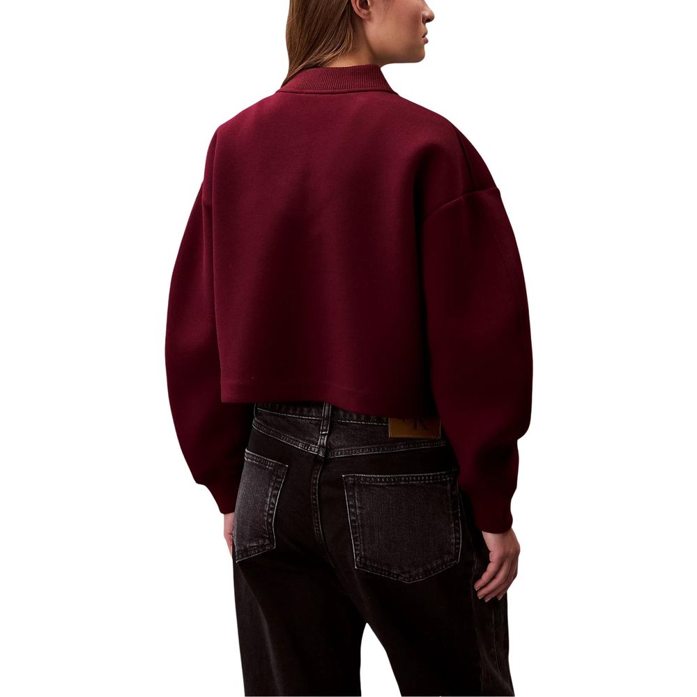 Calvin Klein Jeans | Bordeaux Viscose Bomber