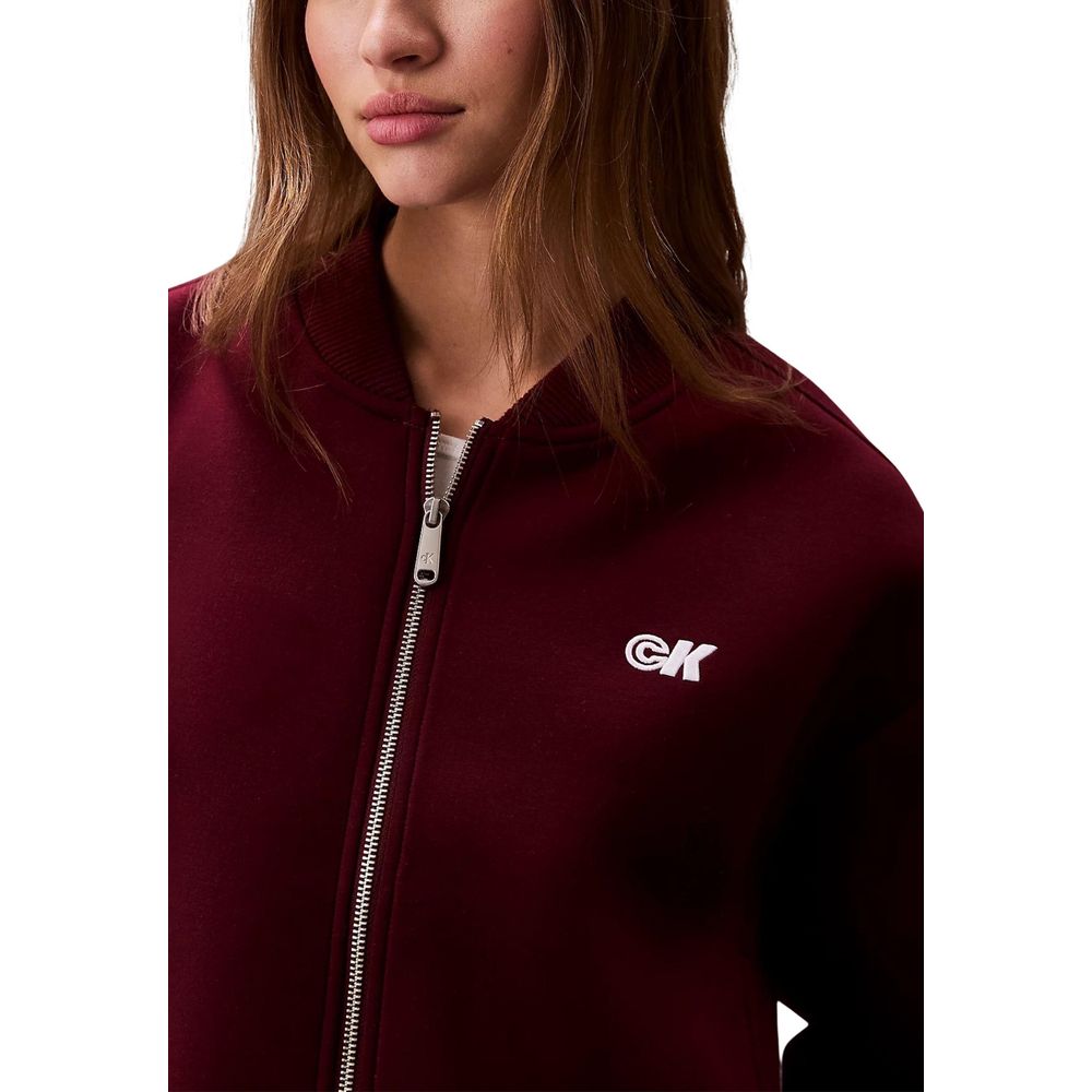 Calvin Klein Jeans | Bordeaux Viscose Bomber