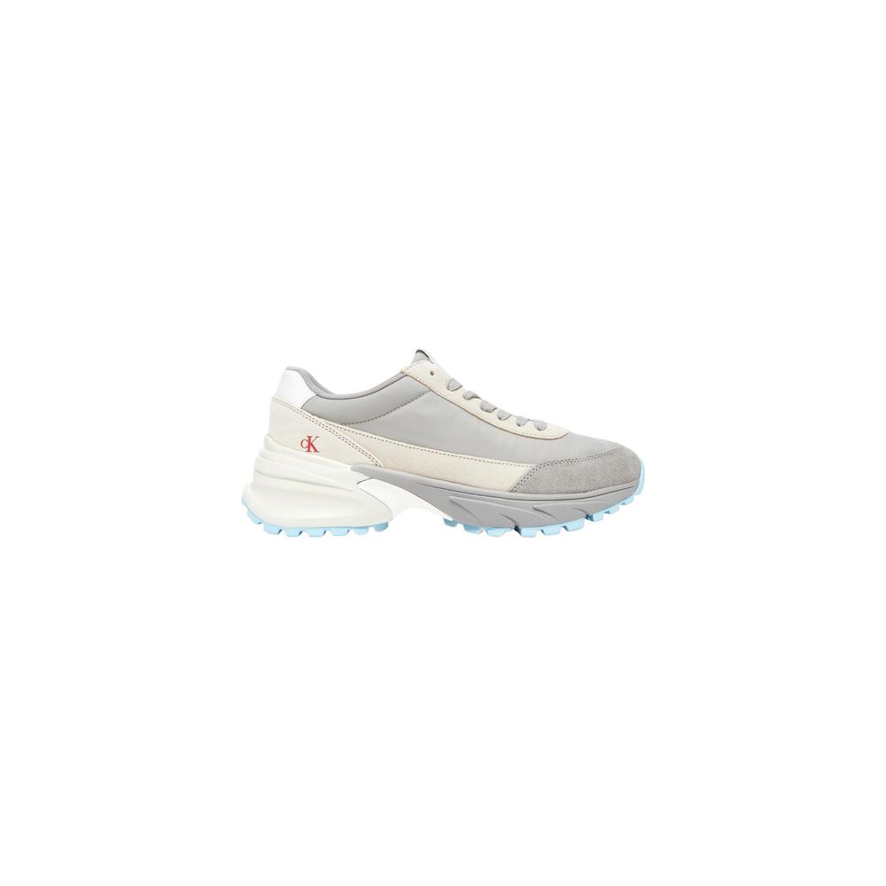 Calvin Klein Jeans | Gray Suede Leather Athletic Sneakers