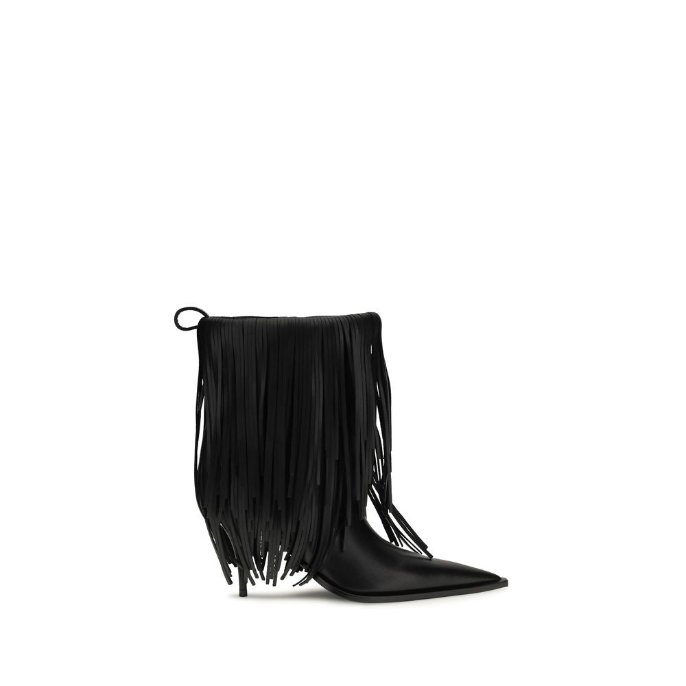 Balenciaga | Black Calf Leather Bos Taurus Ankle Boots
