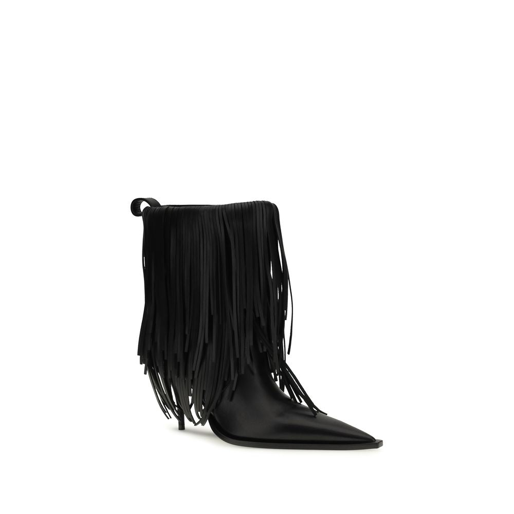 Balenciaga | Black Calf Leather Bos Taurus Ankle Boots