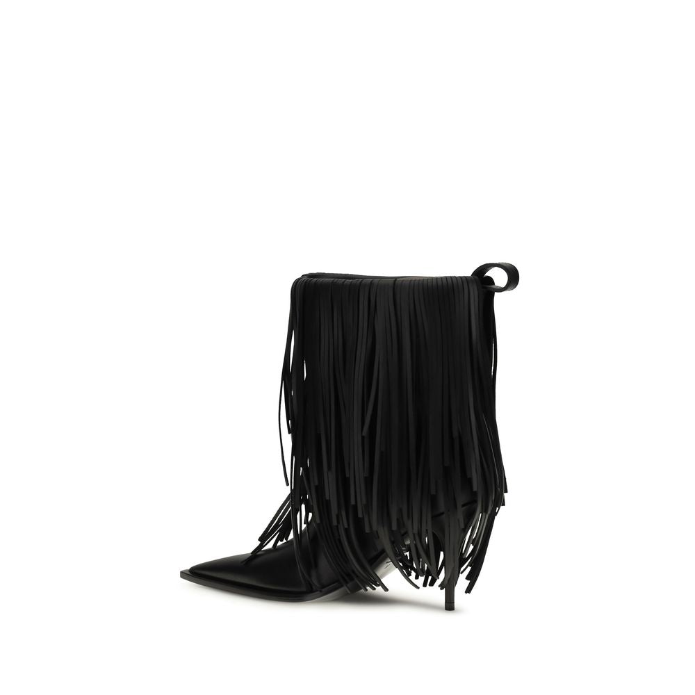 Balenciaga | Black Calf Leather Bos Taurus Ankle Boots