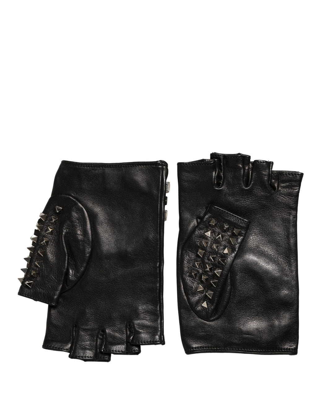 Dolce & Gabbana | Black Embellished Wrist Length Mitten Women Gloves